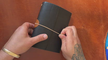 the LAB: A6 symmetrical band kuiki journal cover